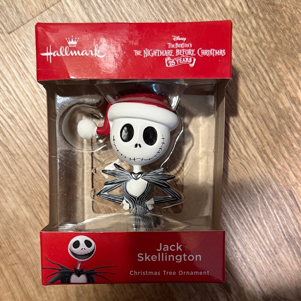 Hallmark Jack Skellington Ornament - Red, White, Black